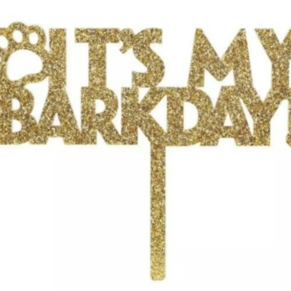 Spritz Birthday Cake Topper For Dogs Dog Theme- It's My Barkday!